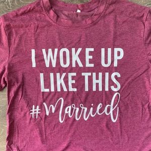 Cute “MARRIED” T-shirt!